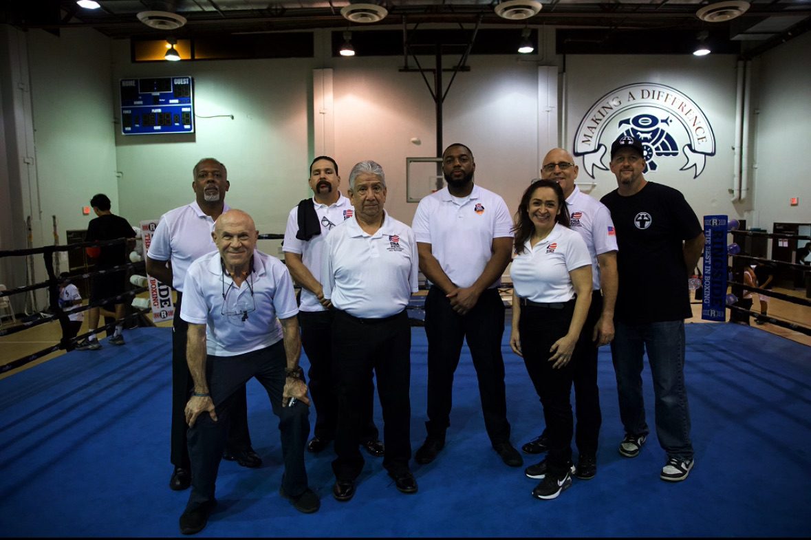 USA Boxing officials and referees at an amateur event