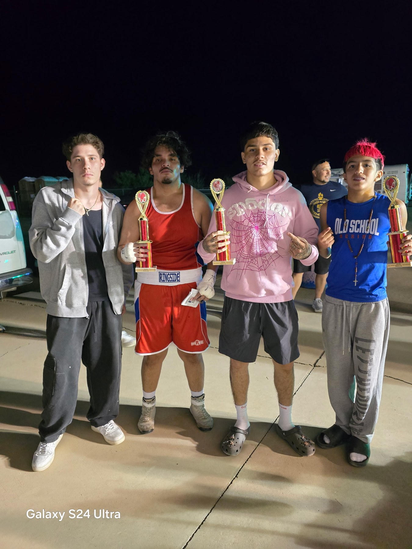 Left to right: Mario Insunsa, Edgar Beltran, Anthony Williams, and Francisco Chicho Rodriguez