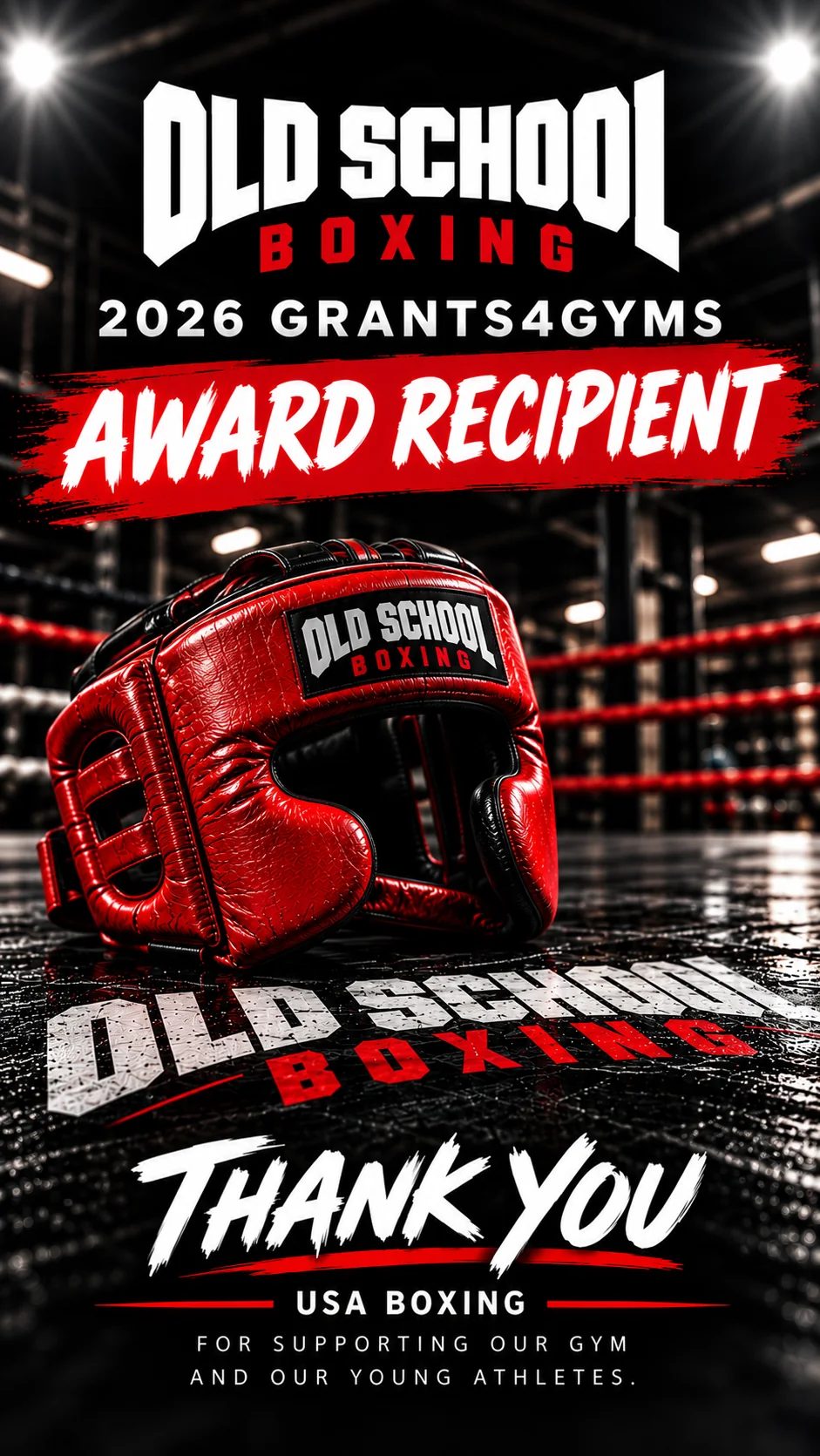 Old School Boxing 2026 Grants4Gyms award recipient