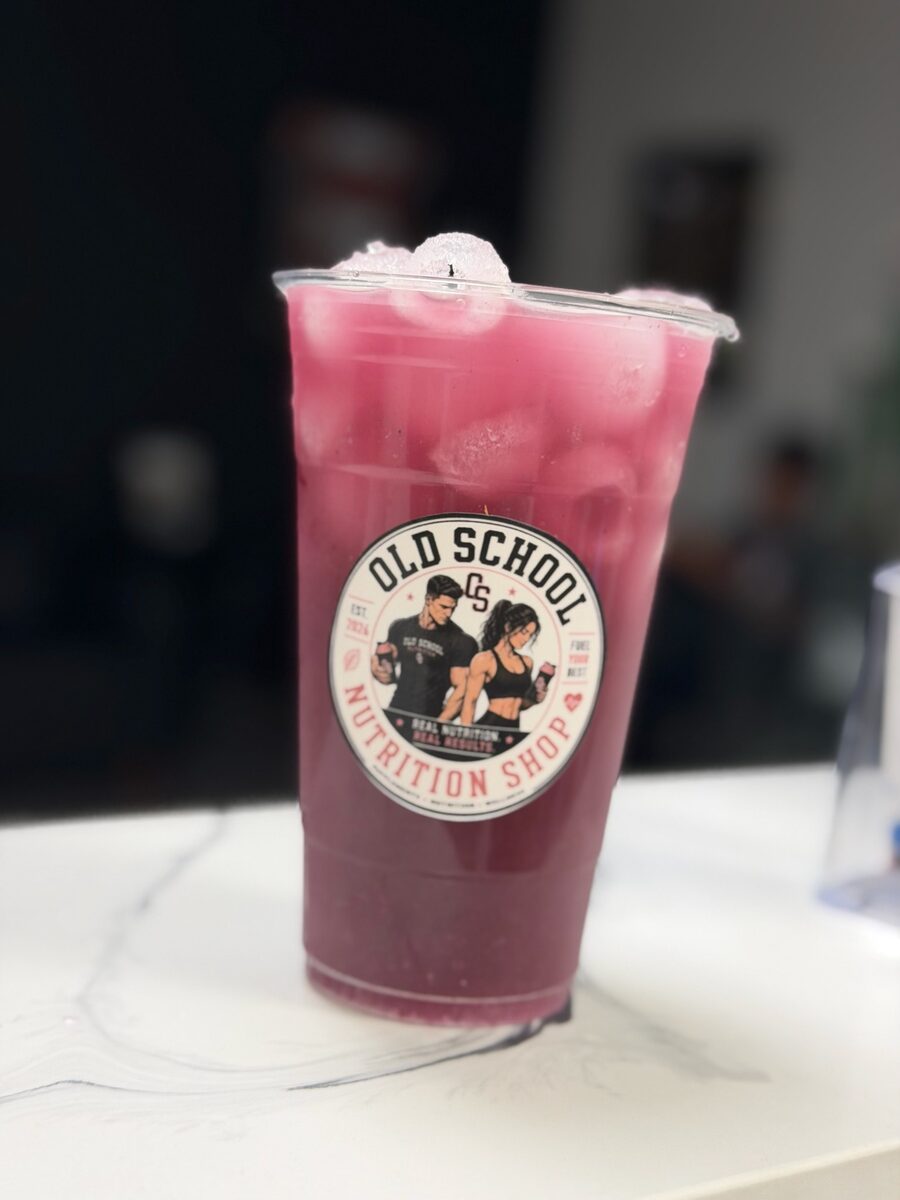 Wild berry drink at Old School Nutrition Shop