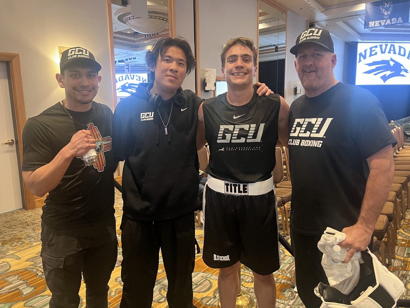 GCU Club Boxing at competition in Reno